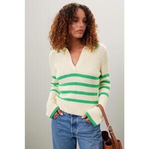 Central Park West Multicolor Clementine Stripe Sweater Size M